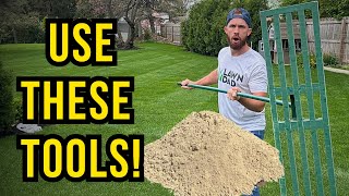 The ONLY Tools YOU Need to Level YOUR Lawn Leveling pt 4 [upl. by Xavier]