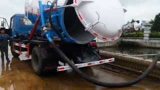 Vacuum tanker truck lined PE for chemical wast acid TIC TRUCKS wwwtruckinchinacom [upl. by Ginelle]