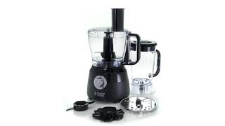 Russell Hobbs RHFP5BLK Desire Matte Black Food Processor  360° Video [upl. by Nylacaj9]