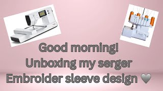 Unboxing my brother serger 1034dx [upl. by Sewole]