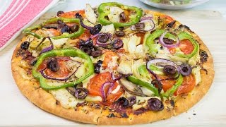 Vegan pizza with cashew cheese recipe [upl. by Otreblasiul]