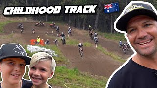 Taking My Kids To My Childhood Motocross Track Chad Reed Visits LakesMX Australia [upl. by Kylstra]