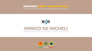 Intervista a Enrico De Micheli AD di Rina Agrifood [upl. by Odnamla]