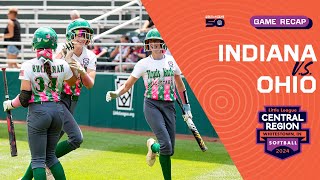 Game Highlights Ohio vs Indiana  Little League Softball Central Region Tournament [upl. by Aenal]