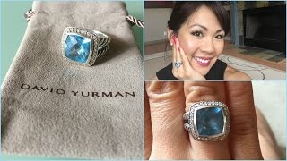 David Yurman Albion ring review blue topaz [upl. by Krum305]