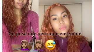 On pose une perruque SHEIN ensemble 😅💇🏽‍♀️ [upl. by Enenaj]