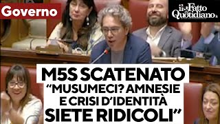 M5s vs governo quotUltimi nellaiutare le popolazioni in difficoltà Musumeci Ha crisi didentitàquot [upl. by Anad]