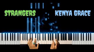 Kenya Grace  Strangers  Piano Cover [upl. by Aivatnwahs401]