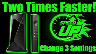 SUPERCHARGE Your Nvidia Shield TV  Make It Faster By Changing These 3 Settings [upl. by Akela461]