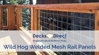 Welded Mesh Level Rail Panels By Wild Hog Railing [upl. by Deron]