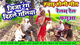 जिजा रंग दिहले गलिया  हचाड़ होली गीत  रेलम रेल फगुआ  Dhobi Geet Holi Video Song 2024 [upl. by Aenal]