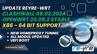 OpenWrt 23052 Stable ClashWall 08022024 For X86 64 bit  REYREWRT [upl. by Weigle]