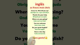 Inglês As frases mais úteis Aprender inglês para iniciantes [upl. by Gignac]