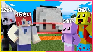 15さい vs 8さい 最強セキュリティハウス対決🔥【まいくら・マインクラフト】 [upl. by Craner178]