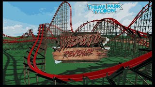 Wildcats Revenge recreation in Theme Park Tycoon 2 [upl. by Adlee]