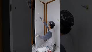 Finishing Enamel Painting Wood Doors stainblock primer sealer [upl. by Adamo]