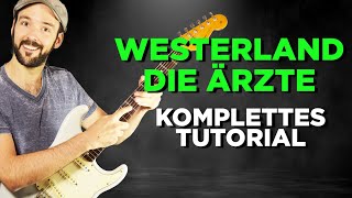 Alles was du brauchst um Westerland von den Ärzten auf der Gitarre zu rocken  auch für Anfänger [upl. by Adaurd600]