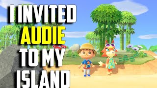 Inviting Villager Audie To My Island  Audie the Fox  Villager Audi  Animal Crossing Audie [upl. by Evette]