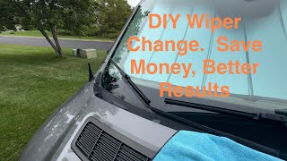 Changing Windshield Wiper Blades on 2022 Ford Transit [upl. by Alarick279]