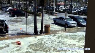 Newport Beach  Balboa Pier Flooded by High Tide 08312011 11am [upl. by Virgilia]