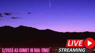 C2023 A3 Comet REAL TIME [upl. by Ilellan]