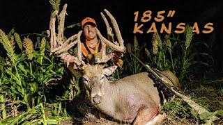 FULL VELVET GIANT First Time Hunting w a Muzzleloader in Kansas… [upl. by Mccormac]