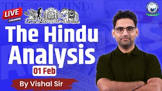 The Hindu Analysis  The Hindu Analysis for All Banking Exams  1 February  By Vishal Sir kgs [upl. by Isabelita]