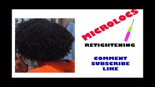 How To Retighten MICROLOCS using a CROCHET HOOK and the 4 POINT INTERLOC ROTATION TECHNIQUE [upl. by Haronid]