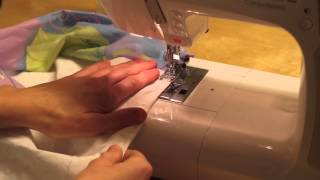 Sy med elastisk undertråd  Sew with elastic bobbin thread  Janome MC5200 [upl. by Fassold774]