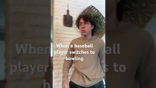 When a baseball player switches to bowling [upl. by Sidwohl]