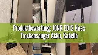 Produktbewertung JONR ED12 Nass Trockensauger Akku Kabelloser Nass Trocken Staubsauger Saugwischer [upl. by Carolyn]