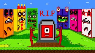 RIP All Numberblocks Mix Level Up  Zombie Numberblocks Calamity  Game Animation [upl. by Mairim517]