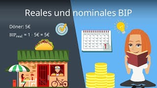 Reales und nominales BIP Bruttoinlandsprodukt einfach erklärt [upl. by Ateerys]