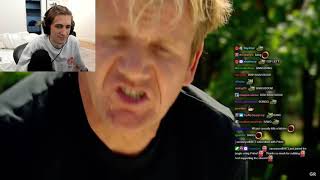 xQc Reacts To Gordon Ramsey Is Stunned by Farmed Caviar Makes Lobster amp Caviar Salad [upl. by Forkey]