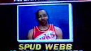 Spud Webb goaltending [upl. by Georgy]