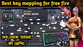 Best Keymapping for free fire PC 🎯  msi app player 5 Easy Custom HUD For New Emulator Players 🔥 [upl. by Suirada611]