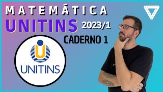 UNITINS 20231  CADERNO 1 PROVA PADRÃO  MATEMÁTICA [upl. by Eelrac]