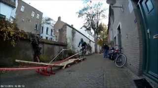 City Downhill Nijmegen 2014 Mountainbike wedstrijd [upl. by Ameehsat834]