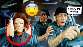 Following Him DISGUISED As MICHAEL MYERS SCARE PRANK GotDamnSam [upl. by Bradford]