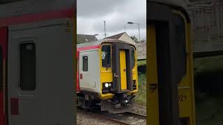 Double TfW dogboxes pass Llanharan for Milford Haven [upl. by Radmilla]