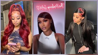 Frontal Wig Compilation  Cute Hairstyles using Frontals 2022 [upl. by Wyne]