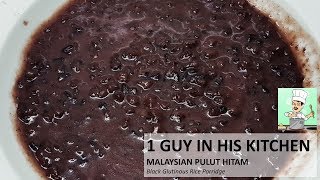 Malaysian Pulut Hitam Black Glutinous Rice Porridge [upl. by Ahsimrac]