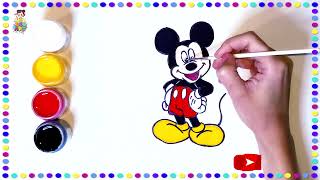 Mickey Mouse 🐁 painting for kids [upl. by Thomsen]