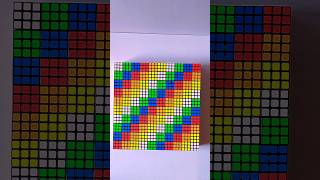 Making Rainbow🌈 in Gan mosaic viralvideo rubikscube entertainment [upl. by Maite]