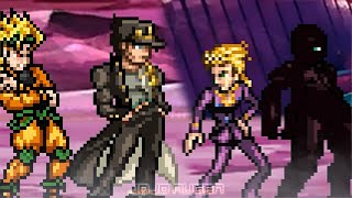 JOTARO AND DIO vs GIORNO AND DIAVOLO [upl. by Sisson]