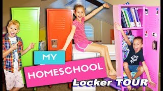 Whats In My Homeschool Locker Back To School Locker TOUR [upl. by Aeriell]