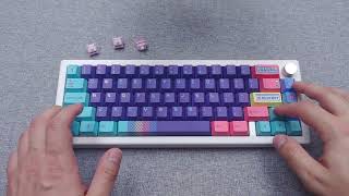 Akko V3 Creamy Purple Pro  GMK67  sound test [upl. by Annahsat]