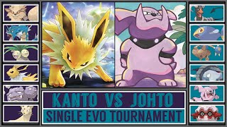 KANTO vs JOHTO  Single Evolution Pokémon Tournament Battle 7 [upl. by Falcone]