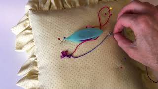 Tatting With One Hand Chain and Join [upl. by Enale]