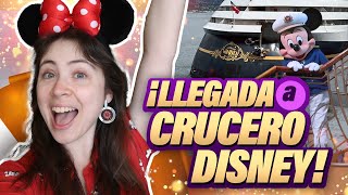 ¡DÍA DE EMBARCACIÓN EN CRUCERO DISNEY WONDER  VLOG 1 [upl. by Beitch]